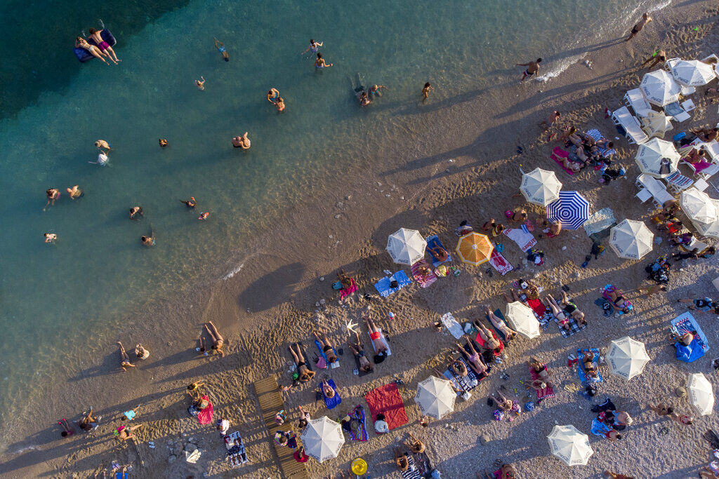 Virus Outbreak Croatia Tourism
